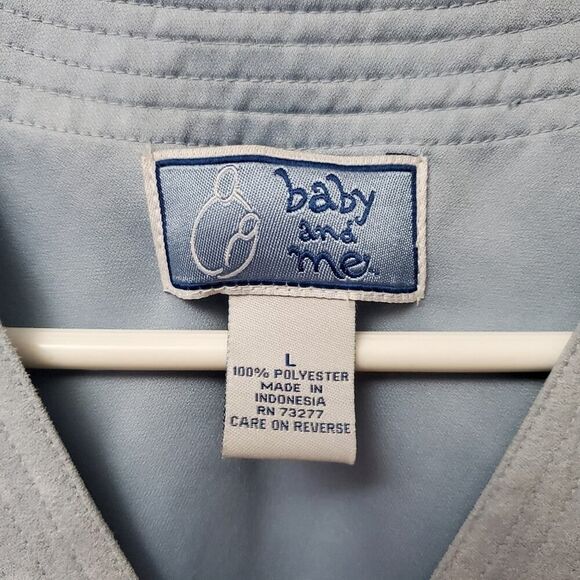 Baby and Me Maternity Top Blue Size Large - Picture 3 of 6
